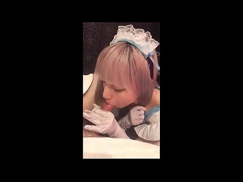 ❤️ Японский идол [mayuka], костюм французской горничной, часть 1, минет и дрочка с лосьоном Жесткое порно у нас ❌❤